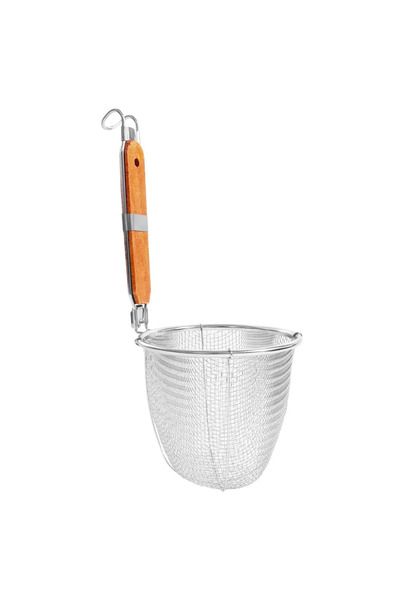 Zokura Strecuratoare taitei, inox, cu maner lemn 14,5 cm -