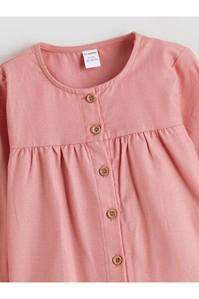 LC Waikiki Crew Neck Gabardine Girl's Shirt