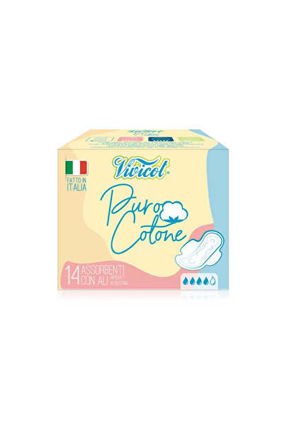 Vivicot Ultratenké vatové tampony na denní použití, hypoalergenní - 4 kapky (14 ks) - Puro C