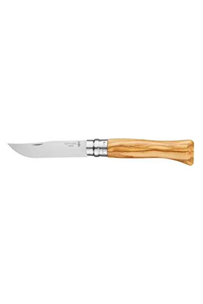 Opinel Pocket Knife N°09, Stainless Steel, 9 cm, 'Tradition Luxe', Olive -