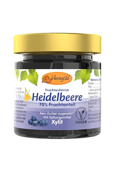 Birkengold Gem de afine fara zahar, indulcit cu Xylitol, 200 g,