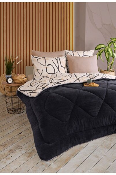 VİLERA HOME Pofuduk Welsoft Double Size Bedspread Set with Pillowcases