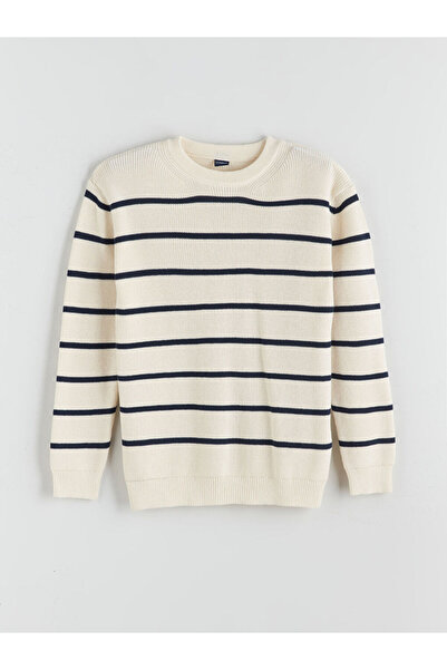 LC Waikiki Trending Products from Freeze Store |   Crew Neck Striped Boys' Sweater