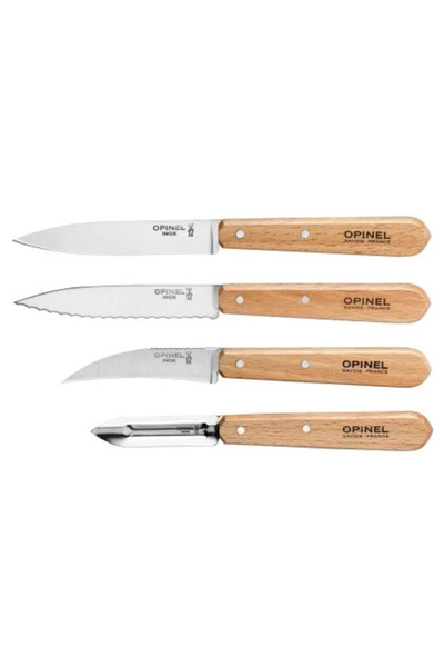 Opinel Set cutite de bucatarie 4 piese, 'Les Essentiels'