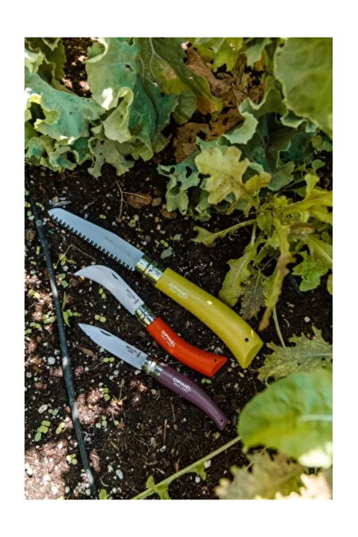 Opinel Set 3 Gardening Knives, Stainless Steel -