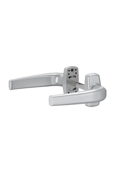 MERKURY Mâner de ușă cu rozetă din aluminiu Merkury, argintiu