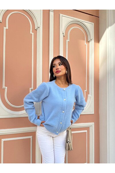 DEHA textile 2025 SEZON Yumuşak sakal yün sakallı iplik triko Hırka