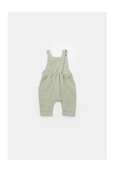 BabyCosy Summer jumpsuit with long pants - 100% cotton - Green (Size: 9-12 months)