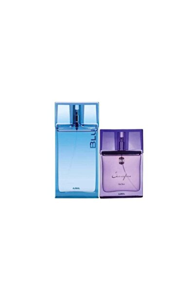 Ajmal Blue Eau de Parfum Aquatic Woody 90ml for Men and Sacrifice for Her Eau de Parfum Floral Musk