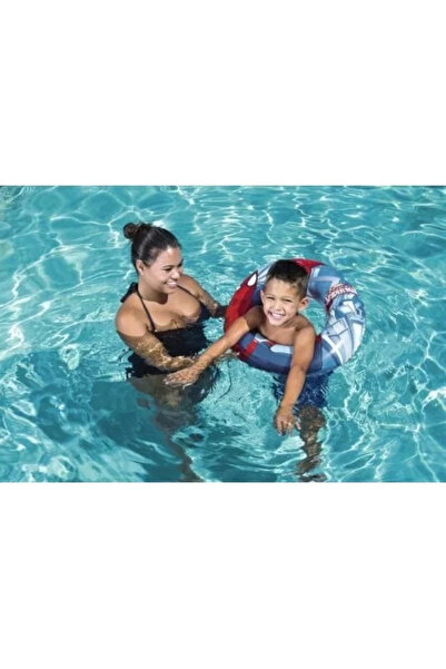 BESTWAY Inflatable Spider-Man Swim Ring for Kids 3-6 Years, 98003, 56 cm