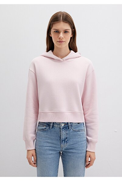 Mavi Hooded Boxy Fit Pink Sweatshirt