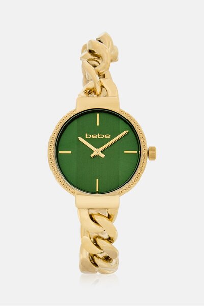 Bebe Women BB3543L/04M Stainless Steel Quartz Watch 32 mm, Gold