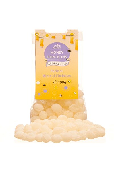 Apidava Bomboane Perle cu Miere si Cimbrisor 100g,