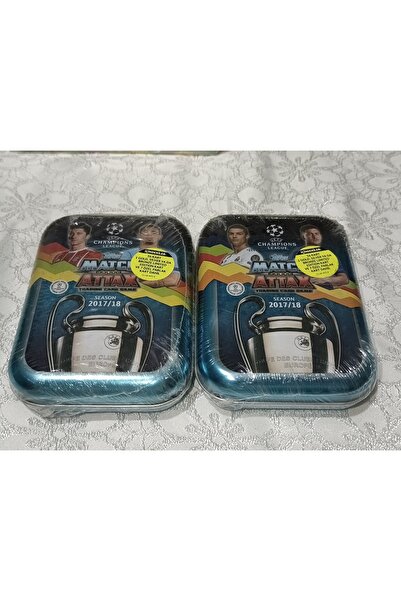 Topps مجموعة علب معدنية صغيرة من ماتش أتاكس