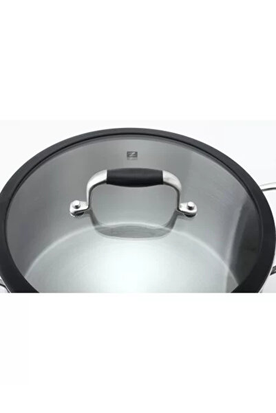 Zokura Stainless steel pot with glass lid, 22 cm/4.1 L -