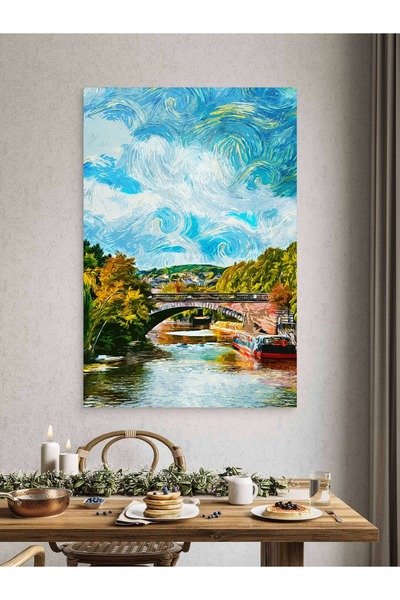 ESLEM VİNCENT VAN GOGH TEMALI BASKILI KANVAS TABLO