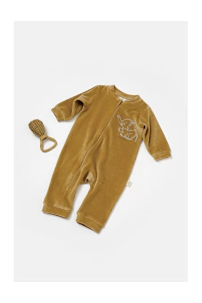 BabyCosy Overal s dlouhým rukávem s motivem slona vyrobený z 80% bavlny a 20%...