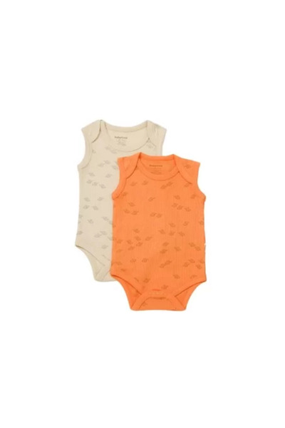 BabyCosy Set de 2 body-uri fără mâneci cu imprimeu, BabyCosy, 50% modal + 50%...