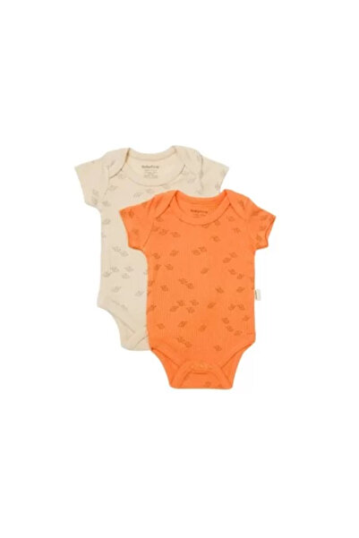 BabyCosy Set 2 body-uri pentru bebeluși cu imprimeu, gri-gri-gri