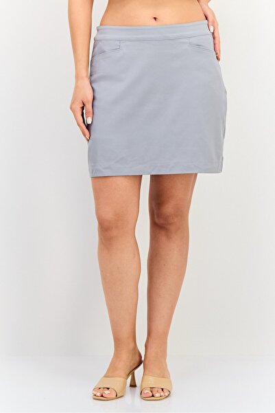 PGA Tour Women Sportswear Fit Plain Golf Skort, Light Grey