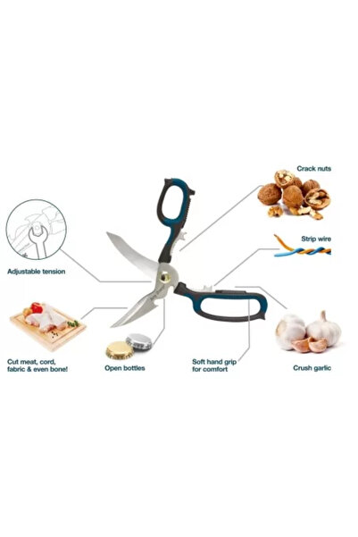 AnySharp Multifunctional scissors, steel, 23 cm -