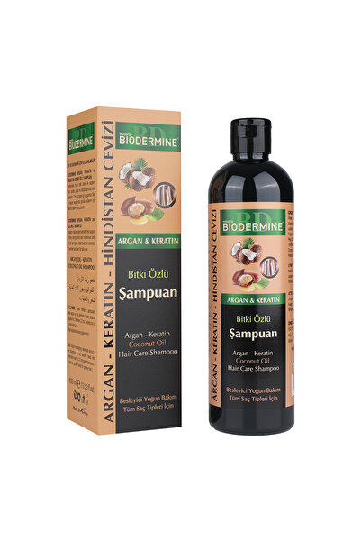 MineraBiodermine شامبو بزيت الأرغان والكيراتين وزيت جوز الهند من بيوديرمين، 4...
