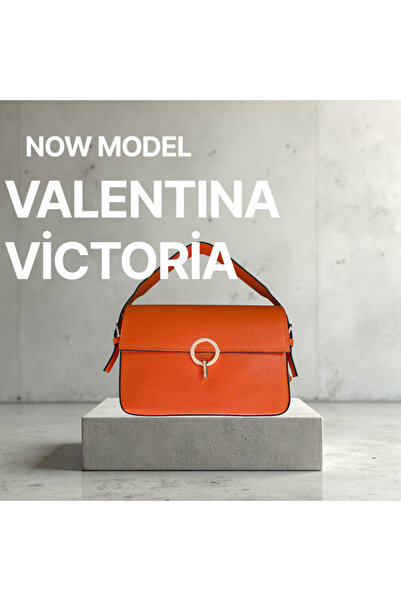 valentina victoria حقيبة فالفيك جلد طبيعي للفتيات الصغيرات بمقبضين