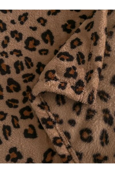 LC Waikiki Lcw Home Leopard Patterned Double Blanket