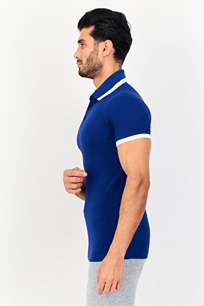 Puma Men Slim Fit Short Sleeve Outdoor Polo Shirt, Blue