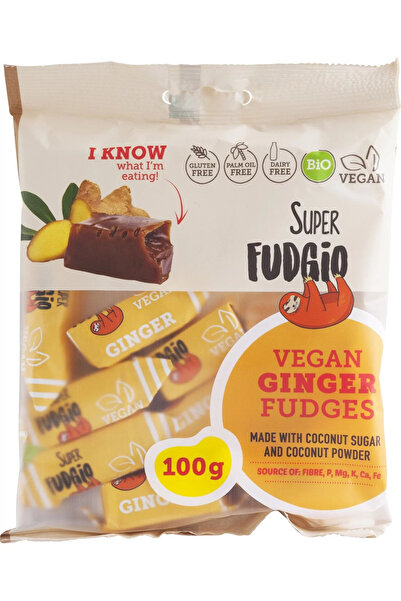 Super Fudgio Karamelové aroma ghimbir, bio, 100 g,