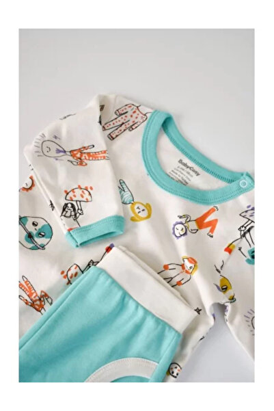 BabyCosy Long-sleeved shirt and long pants set, 100% cotton, BabyCosy, Green