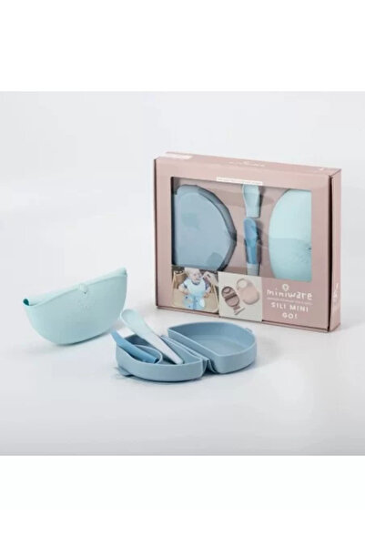 Miniware Set diversificare hrana bebelusi Sili Mini GO, Blue Banana
