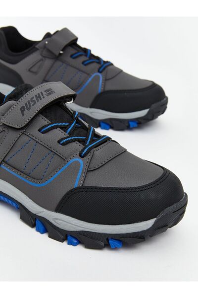 LC Waikiki Lcw Steps Boy's Trekking Shoes with Laces and Velcro