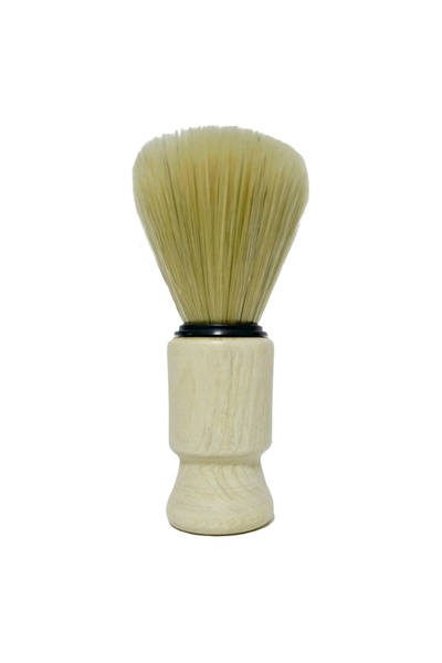 atamanstore Ahşap Saplı Berber Sakal Tıraş Fırçası, Yumuşak Kıllar, Hayvansal...