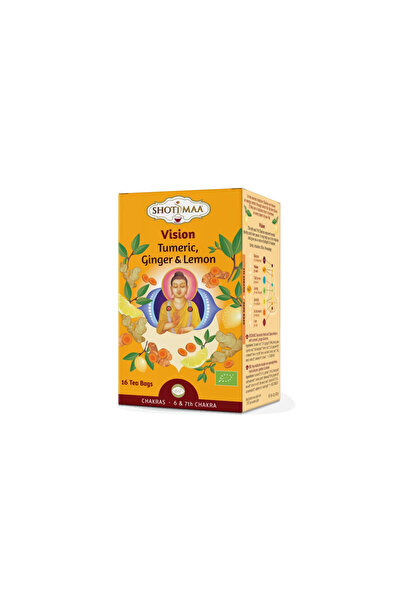 Shotimaa Ceai Chakras - Vision - Turmeric, Ghimbir și Lămâie Bio 16 Pliculețe