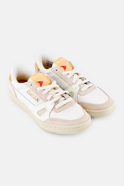Reebok Kids Boy Lt Court Lace Up Tennis Shoes, Off White