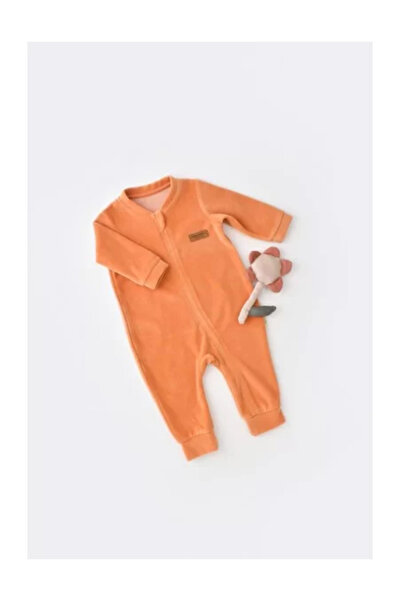 BabyCosy Overal s dlouhým rukávem a zipem z 80% bavlny a 20% polyesteru - ora...