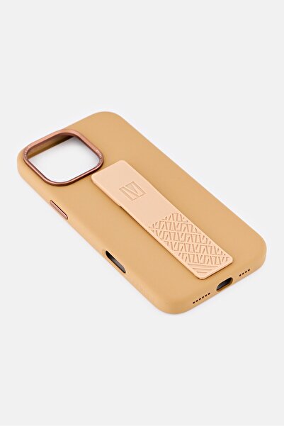 Levelo iPhone 16 Pro Max Morohix Silicone Case With Grip, Brown