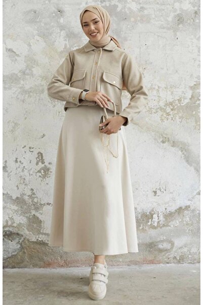 aytenli Μίνι αθλητικό ιταλικό μπουφάν με γιακά πόλο, κλειστή τσέπη, με επένδυση, μήκους 55 εκατοστών