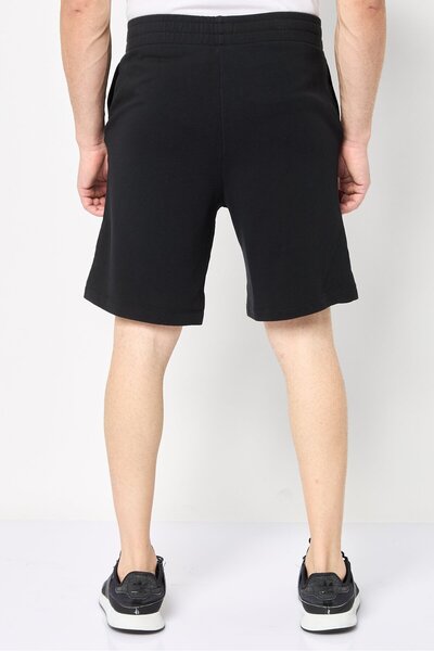 Replay Men Drawstring Brand Logo Basic Shorts, Black
