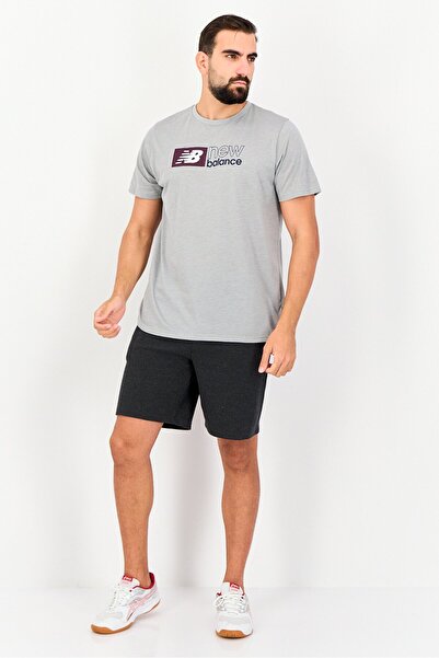 New Balance Men Standard Fit Short Sleeve Outdoor T-Shirt, Grey