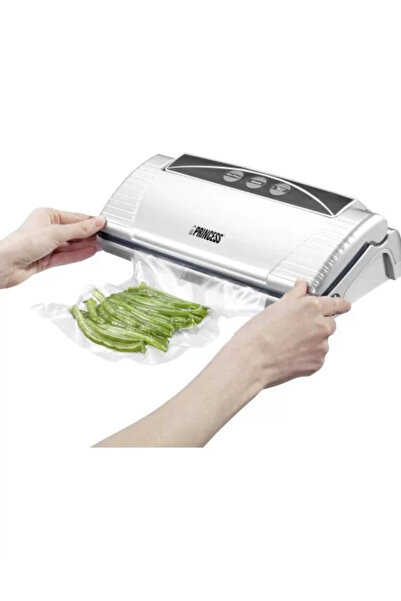 PRİNCESS Vacuum Sealing Device, 110 W, 85 kPa, Silver -