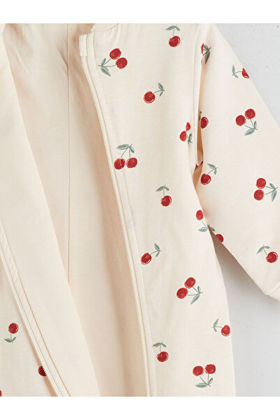 LC Waikiki Beige 1 Tog Crew Neck Baby Girl Sleeping Bag