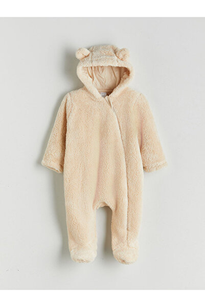 LC Waikiki Stylish Choices from Esvab Clothing |   Hooded Long Sleeve Baby Girl Plush Romper