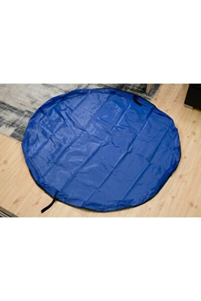 Avex Hrací podložka a úložný vak na hračky, 2 v 1, modrá barva, průměr 150 cm