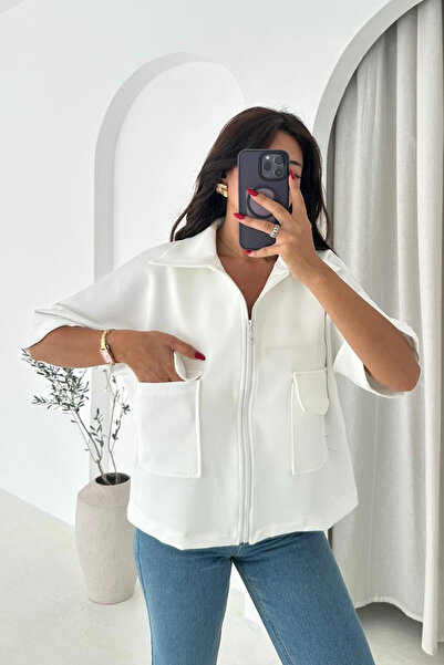 Noa Noa Γυναικείο υφασμάτινο μπουφάν με φερμουάρ – Στυλ οργανωμένο και casual