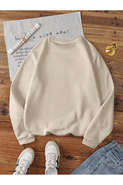 Deocept Φούτερ Unisex Fear Not με τύπωμα oversized με λαιμόκοψη