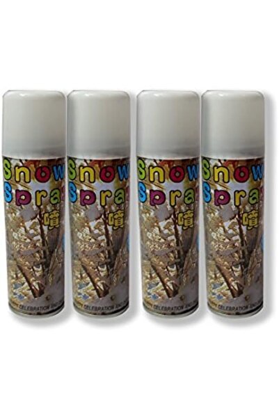 Others White Snow Decorative Party Spray (Pack of 4)