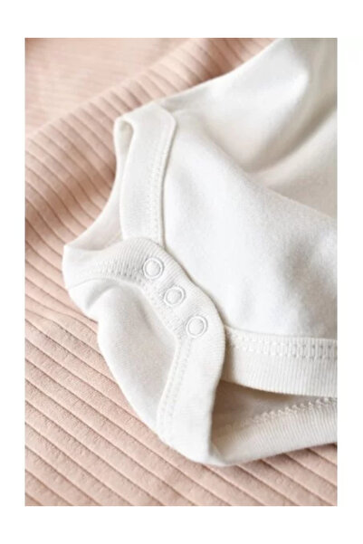 BabyCosy Body din bumbac Ecru