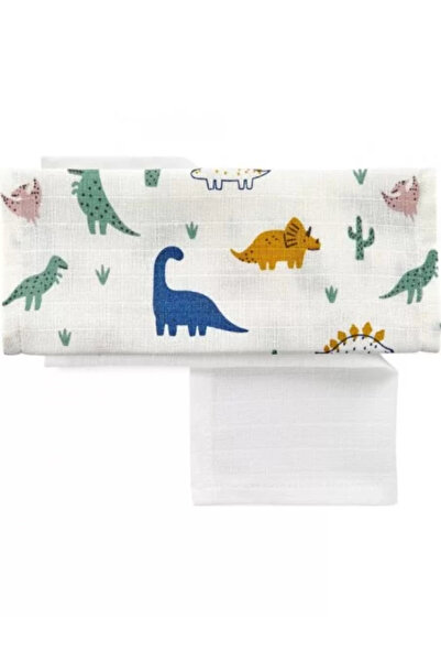 Babyjem Set 4 prosopele din muselina 25 x 29 cm (Model: Inele colorate)